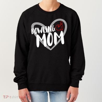 Bowling Mom Heart Cute Gift Women's Sweatshirt