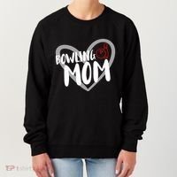 Bowling Mom Heart Cute Gift Women's Sweatshirt thumb 0