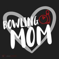Bowling Mom Heart Cute Gift Women's Sweatshirt thumb 2