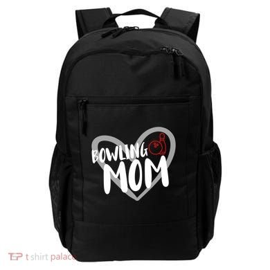 Bowling Mom Heart Cute Gift Backpack