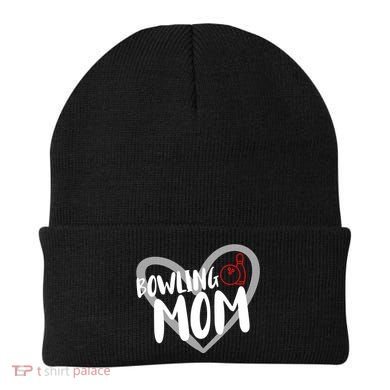 Bowling Mom Heart Cute Gift Beanie