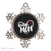 Bowling Mom Heart Cute Gift Ornament thumb 0