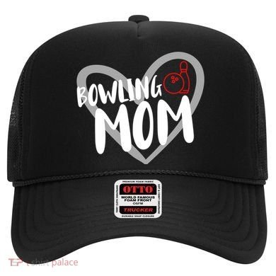 Bowling Mom Heart Cute Gift Hat