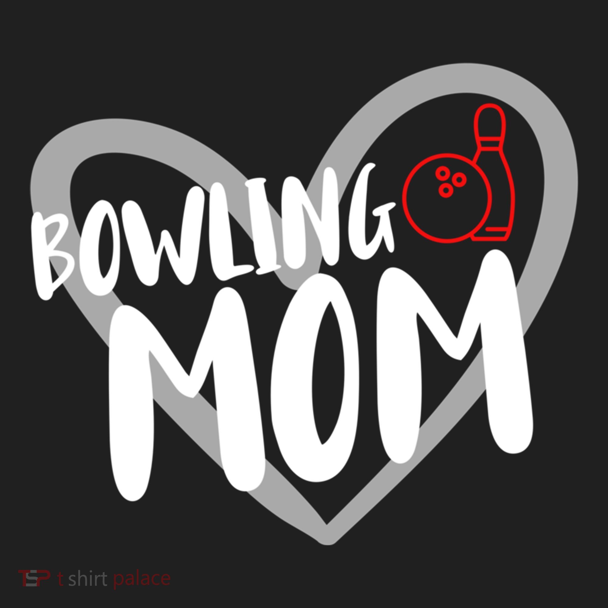 Bowling Mom Heart Cute Gift Hat