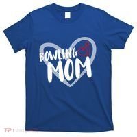 Bowling Mom Heart Cute Gift T-Shirt thumb 0
