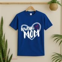 Bowling Mom Heart Cute Gift T-Shirt thumb 2