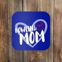 Bowling Mom Heart Cute Gift Coaster thumb 0