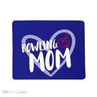 Bowling Mom Heart Cute Gift Mousepad thumb 0
