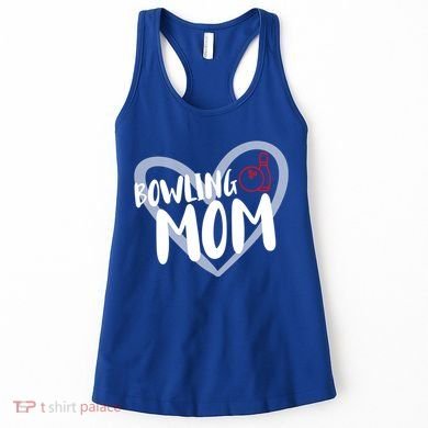 Bowling Mom Heart Cute Gift Women's Tank Top