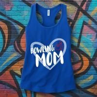 Bowling Mom Heart Cute Gift Women's Tank Top thumb 3