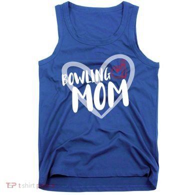 Bowling Mom Heart Cute Gift Tank Top