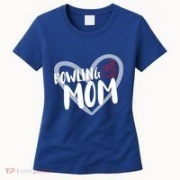Bowling Mom Heart Cute Gift Women's T-Shirt thumb 0