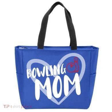 Bowling Mom Heart Cute Gift Tote Bag