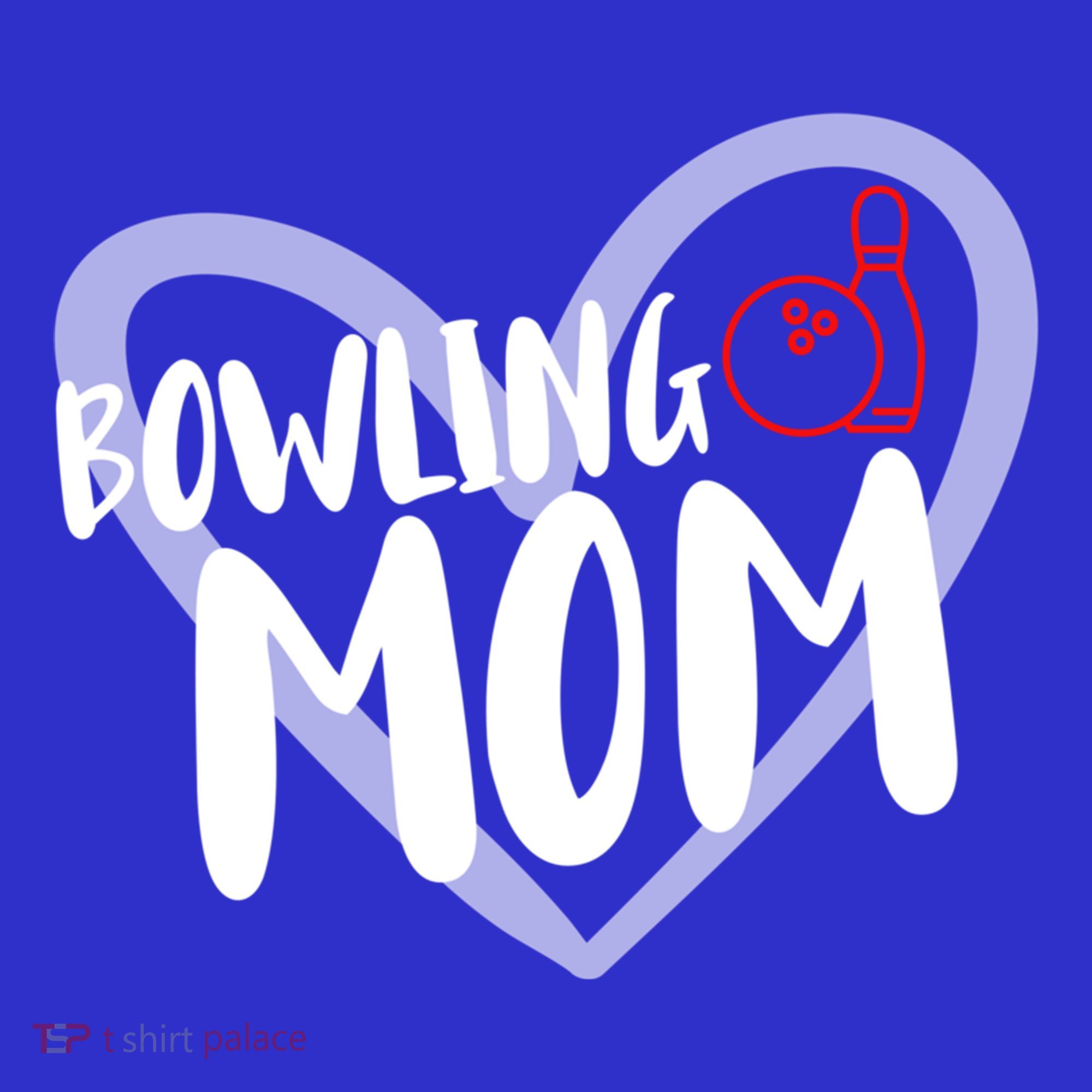 Bowling Mom Heart Cute Gift Tote Bag