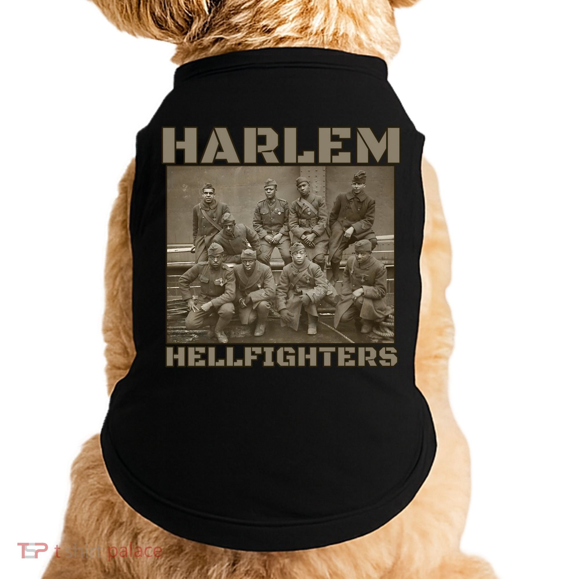 Black Military History Usa Black History Harlem Hellfighters Great Gift Doggie Tank