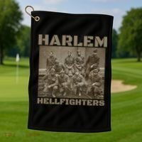 Black Military History Usa Black History Harlem Hellfighters Great Gift Golf Towel thumb 1