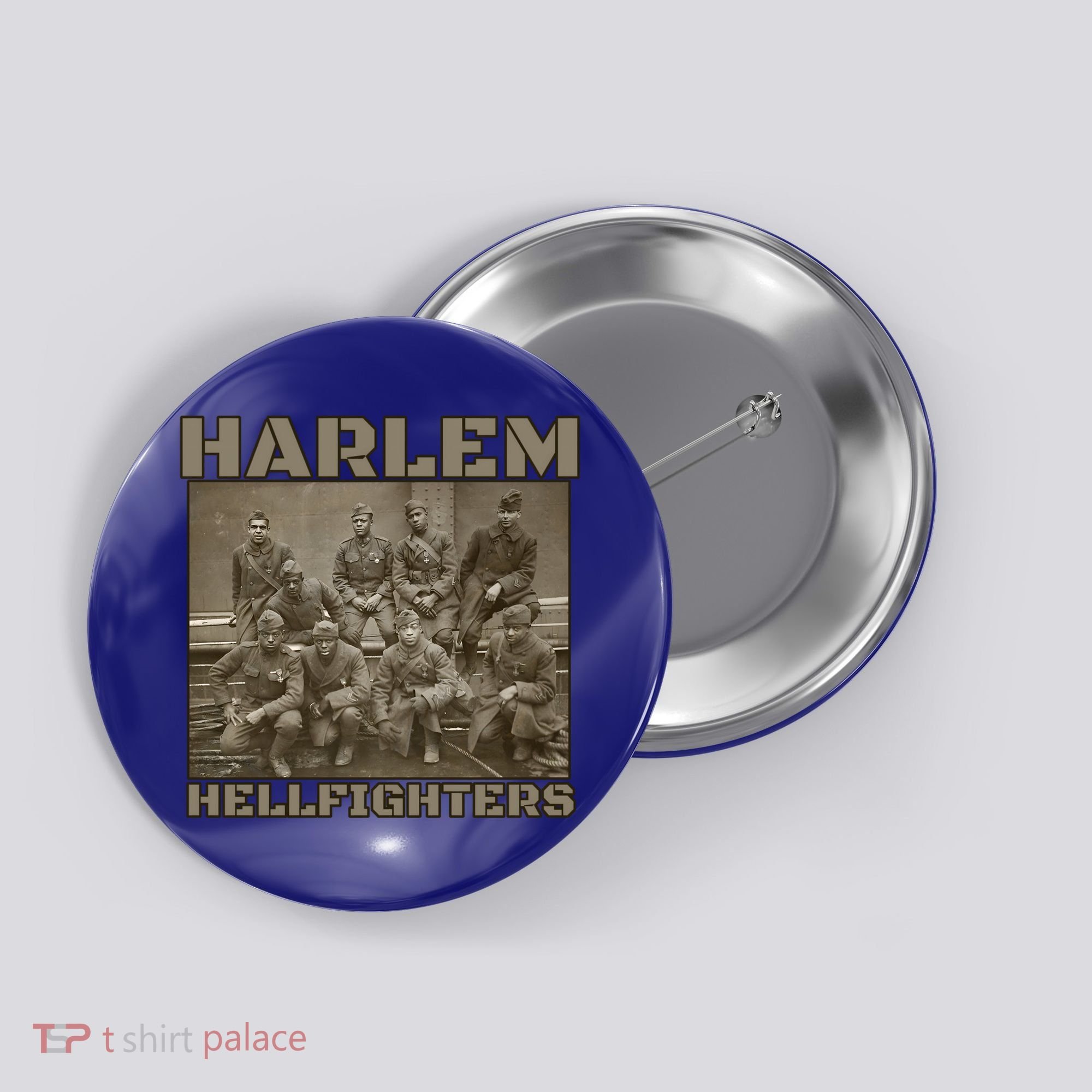 Black Military History Usa Black History Harlem Hellfighters Great Gift Button
