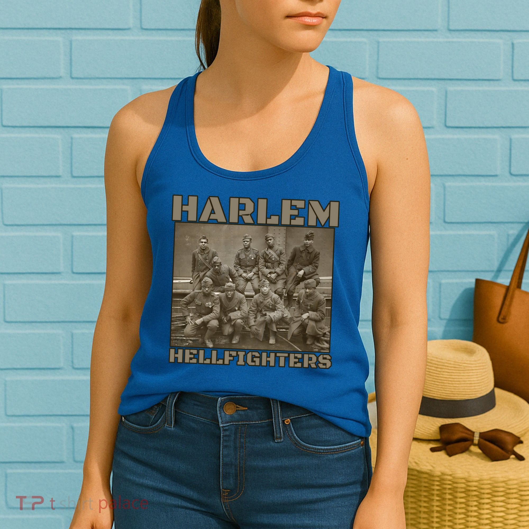 Black Military History Usa Black History Harlem Hellfighters Great Gift Women's Tank Top