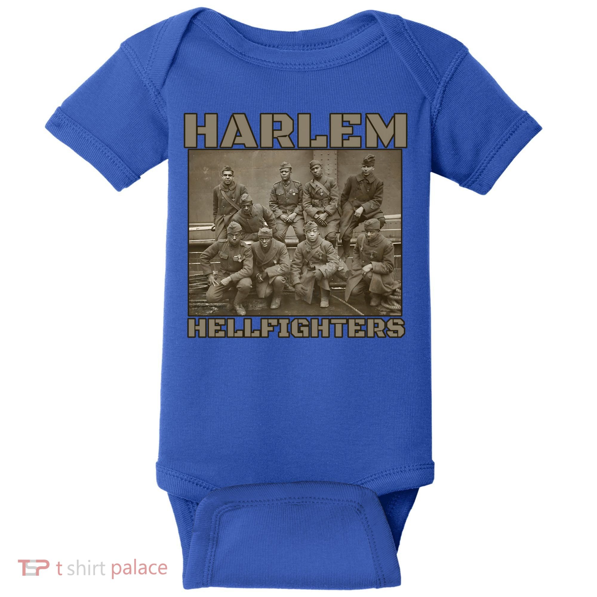 Black Military History Usa Black History Harlem Hellfighters Great Gift Baby Bodysuit