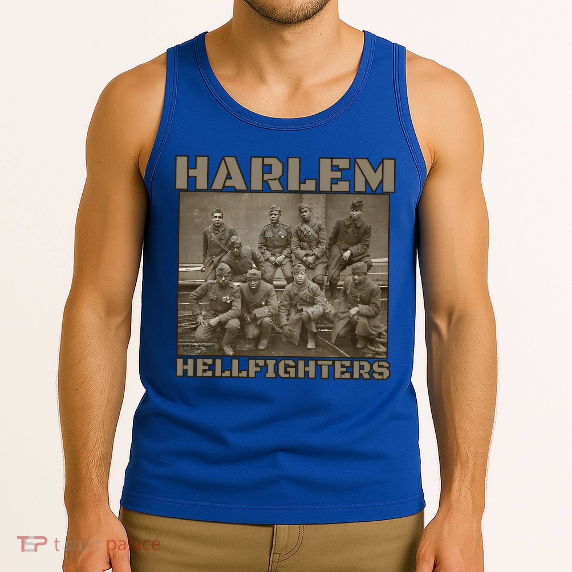 Black Military History Usa Black History Harlem Hellfighters Great Gift Tank Top