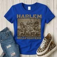 Black Military History Usa Black History Harlem Hellfighters Great Gift Women's T-Shirt thumb 3