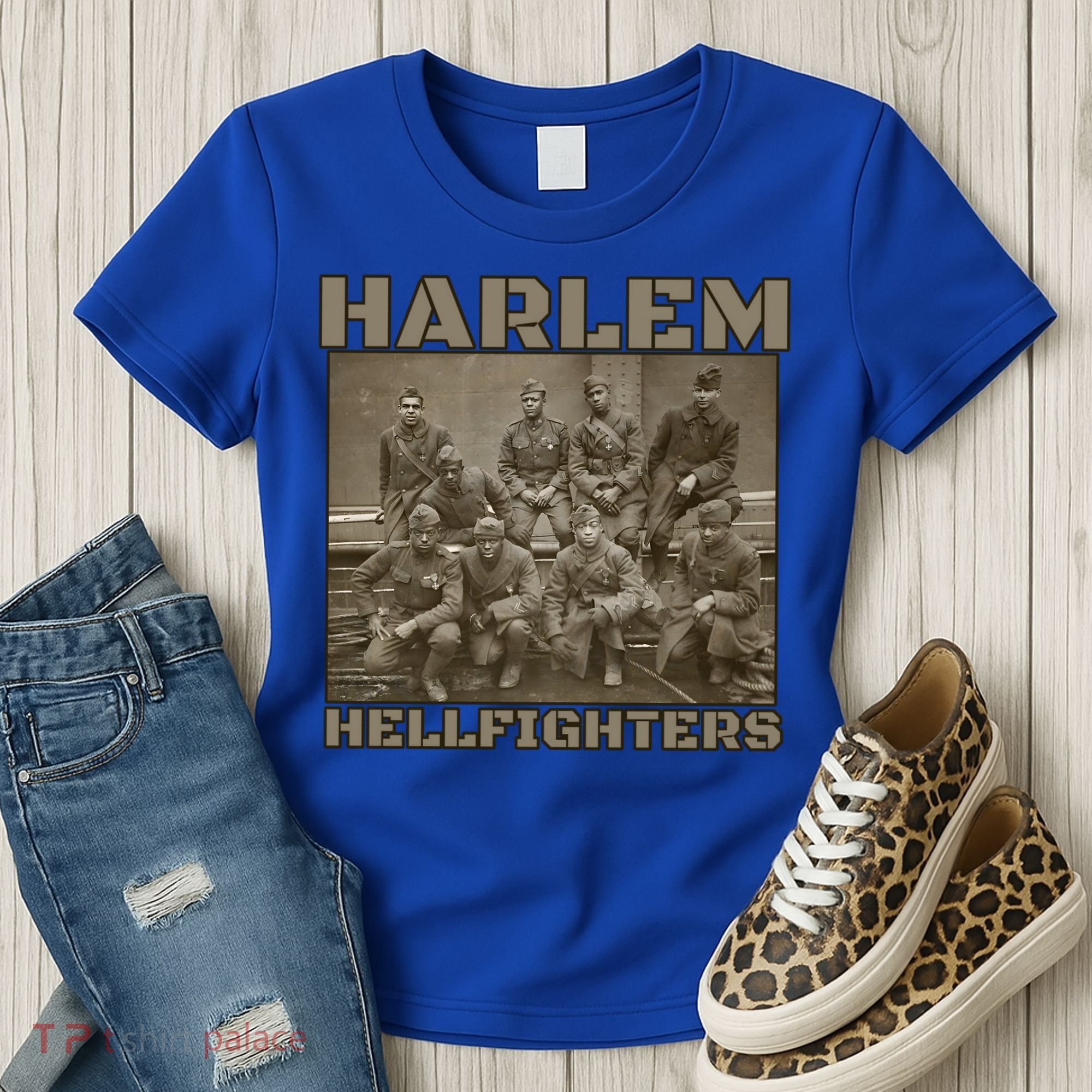 Black Military History Usa Black History Harlem Hellfighters Great Gift Women's T-Shirt