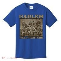 Black Military History Usa Black History Harlem Hellfighters Great Gift Kids T-Shirt thumb 0