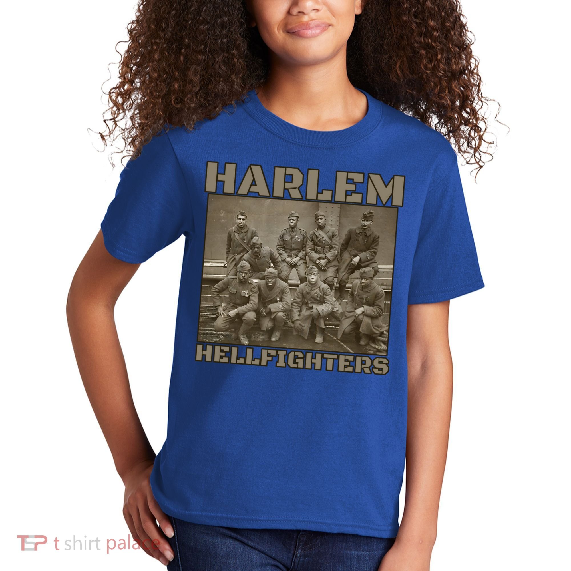 Black Military History Usa Black History Harlem Hellfighters Great Gift Kids T-Shirt