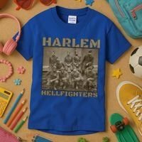 Black Military History Usa Black History Harlem Hellfighters Great Gift Kids T-Shirt thumb 3
