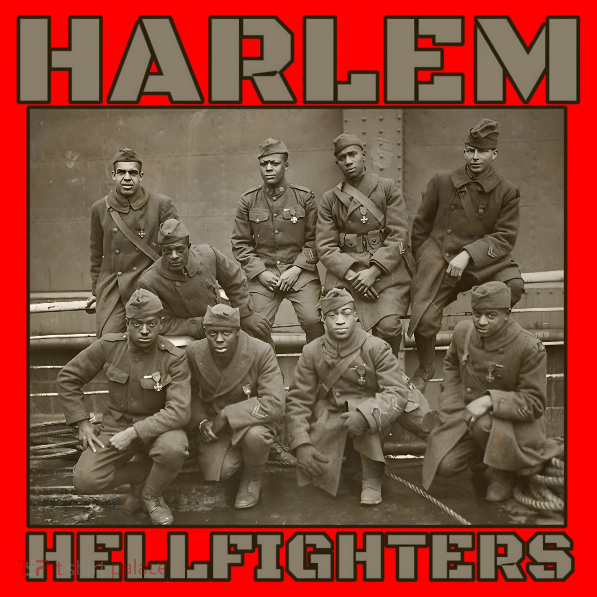Black Military History Usa Black History Harlem Hellfighters Great Gift Santa Hat