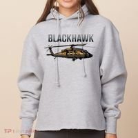 Blackhawk Military Helicopter Ladies Heavyweight Boxy Pullover Hoodie thumb 0