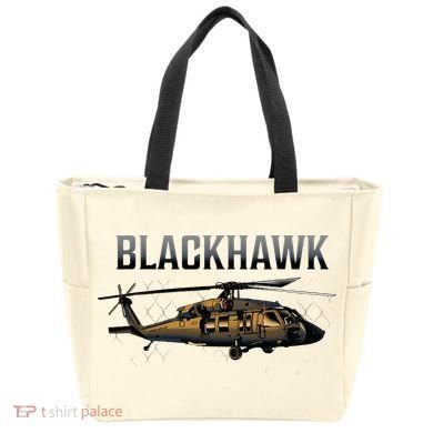Blackhawk Military Helicopter Tote Bag
