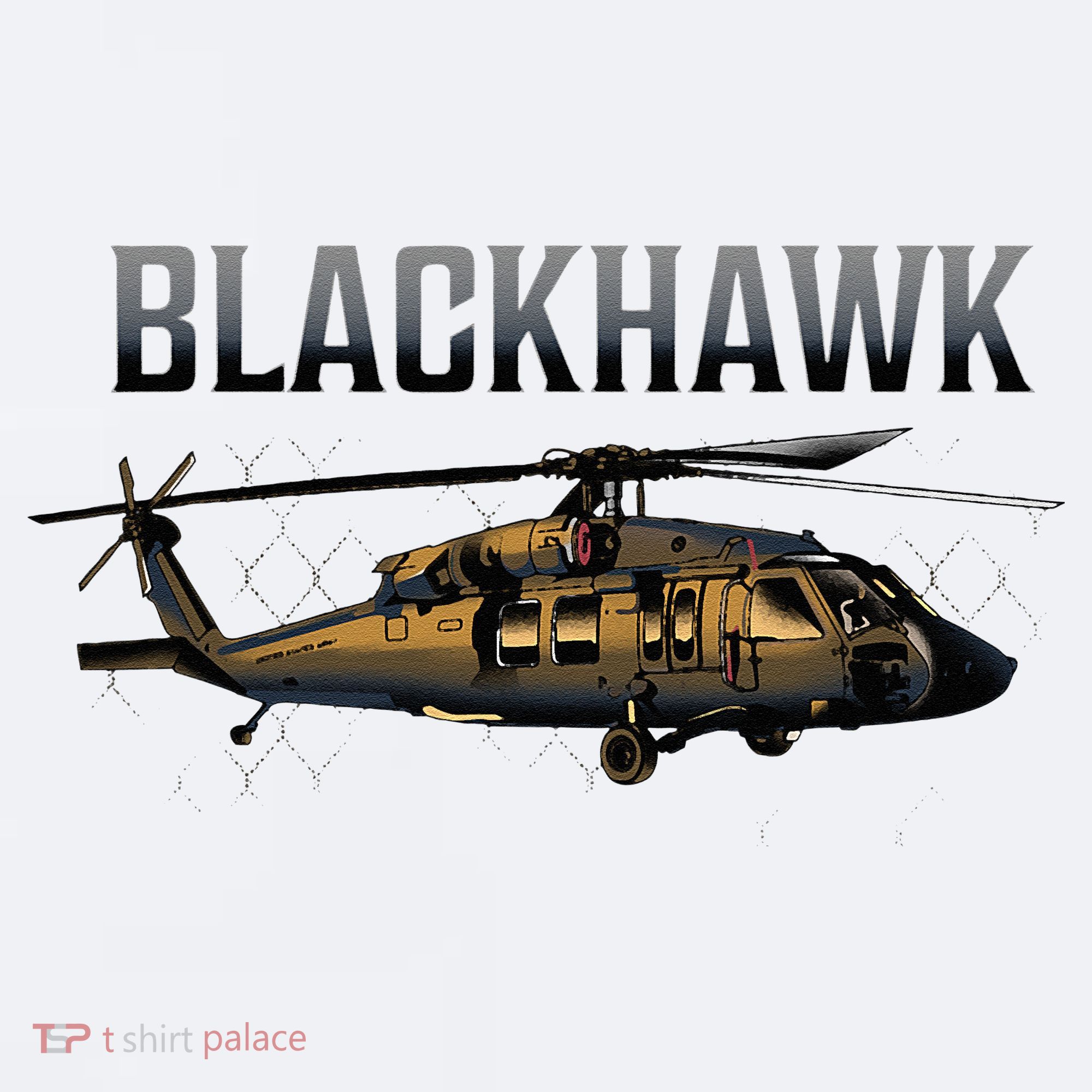 Blackhawk Military Helicopter Sueded Cloud Jersey T-Shirt