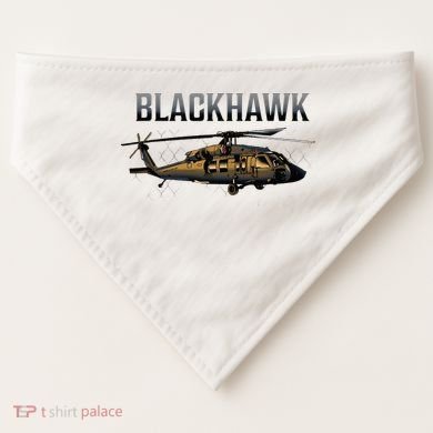 Blackhawk Military Helicopter USA-Made Doggie Bandana