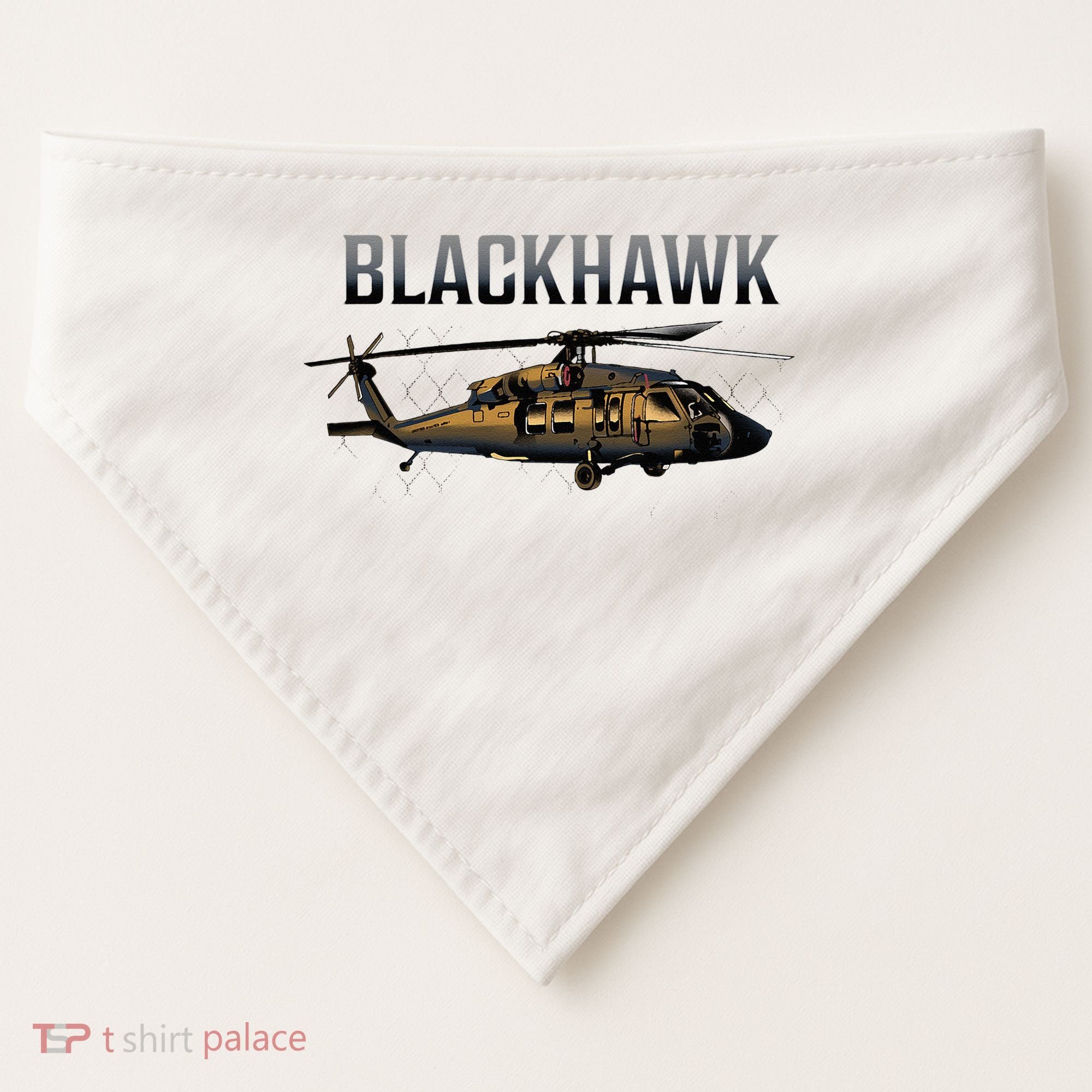 Blackhawk Military Helicopter USA-Made Doggie Bandana