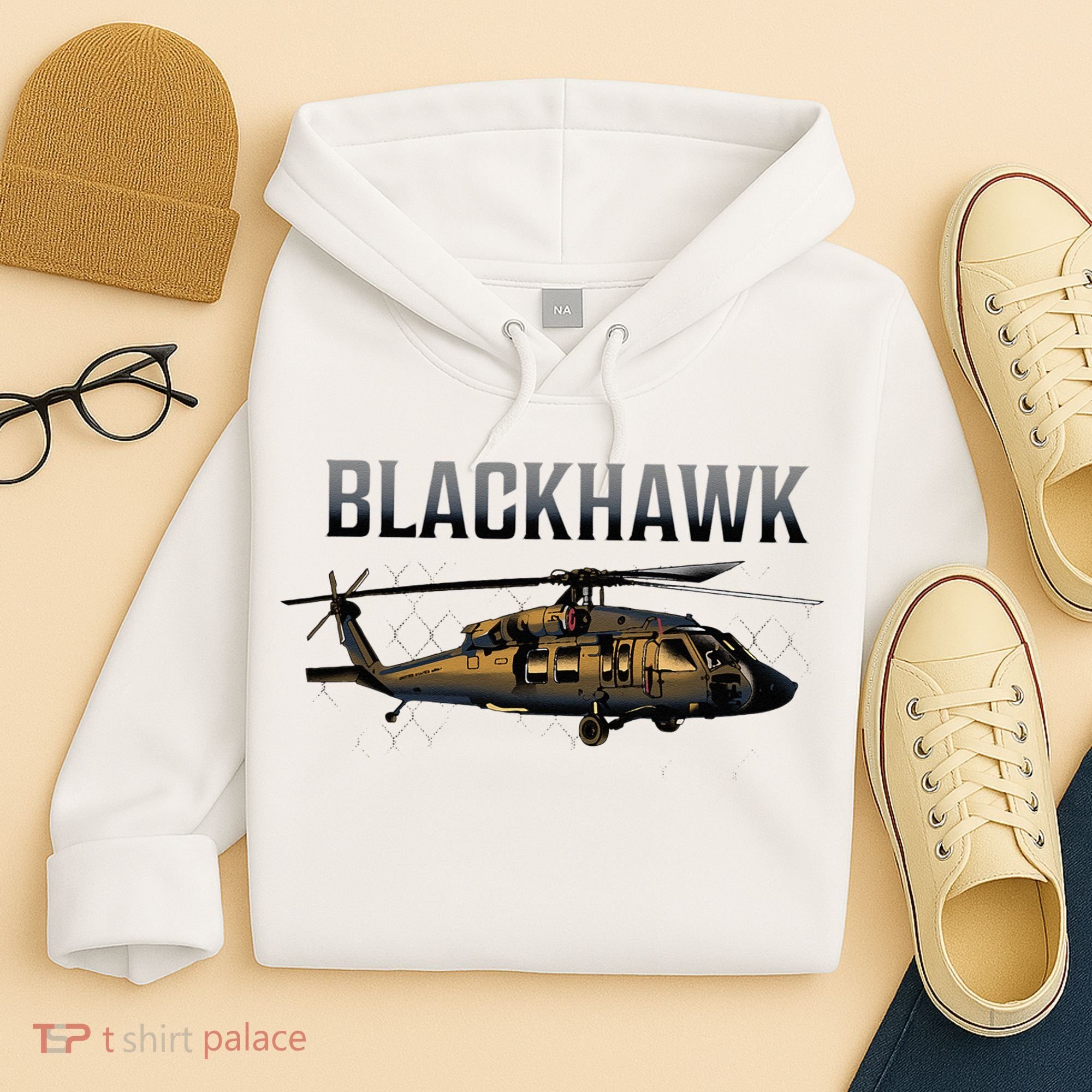 Blackhawk Military Helicopter Hoodie