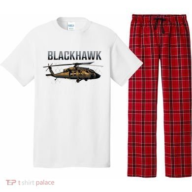 Blackhawk Military Helicopter Pajama Set
