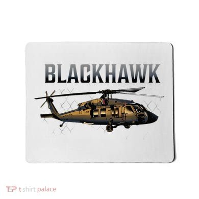 Blackhawk Military Helicopter Mousepad
