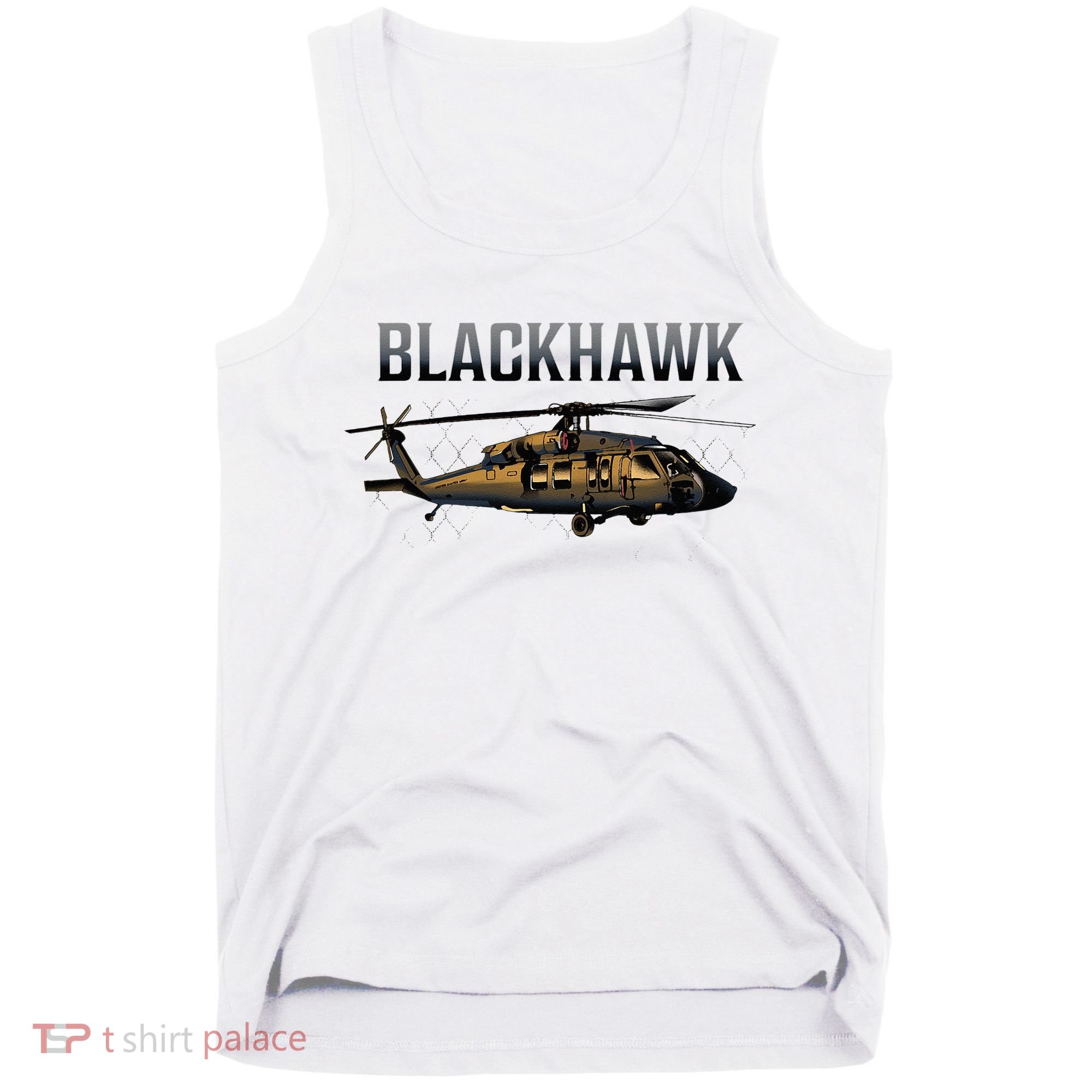 Blackhawk Military Helicopter Tank Top
