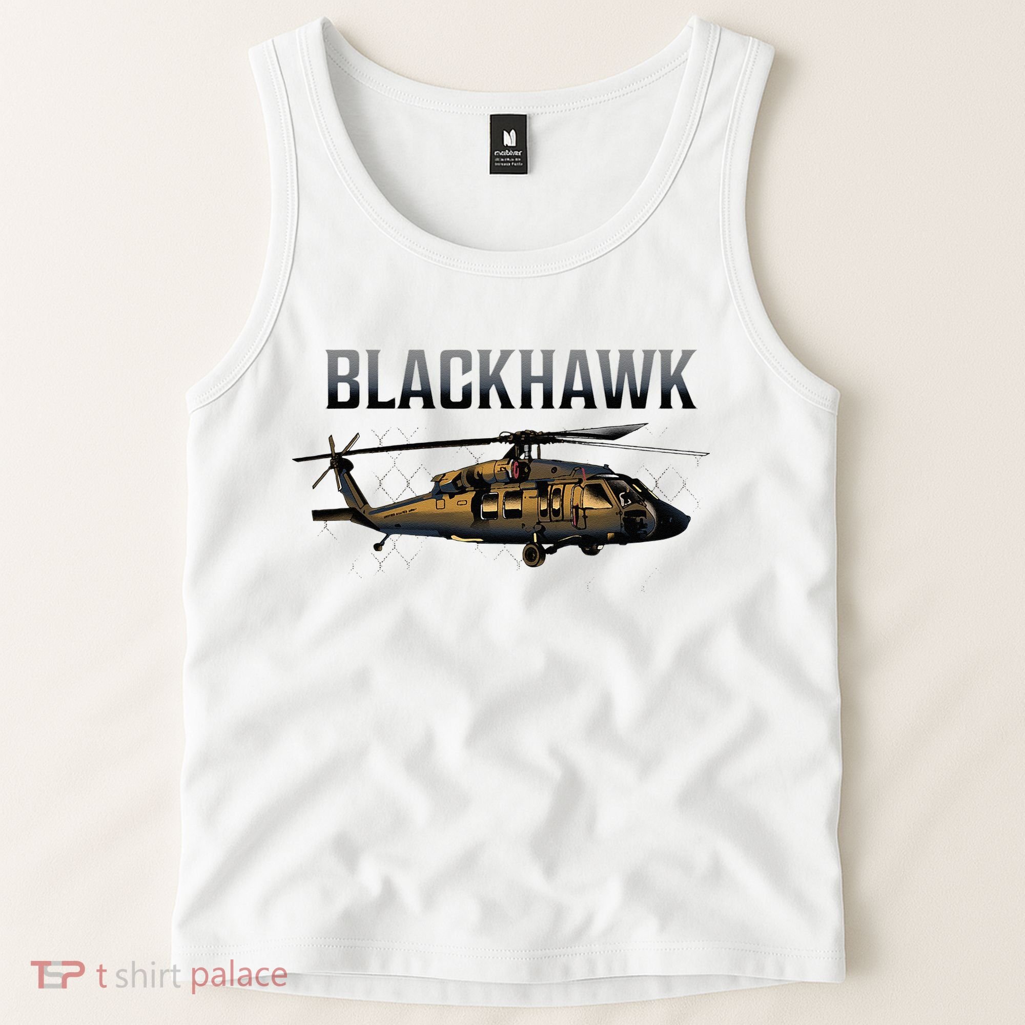 Blackhawk Military Helicopter Tank Top
