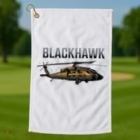 Blackhawk Military Helicopter Golf Towel thumb 1