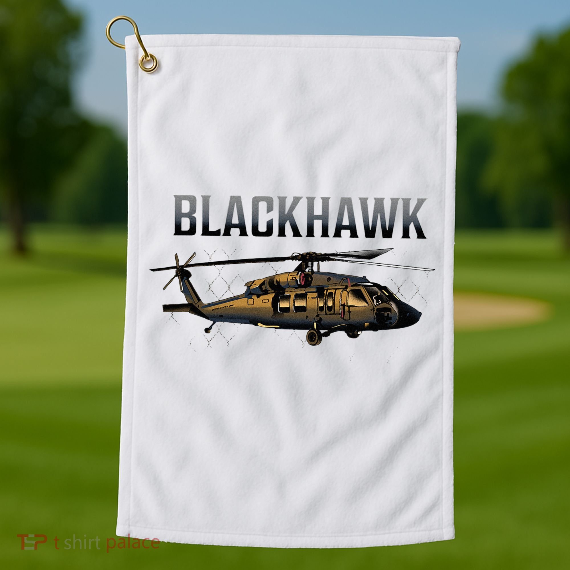 Blackhawk Military Helicopter Golf Towel