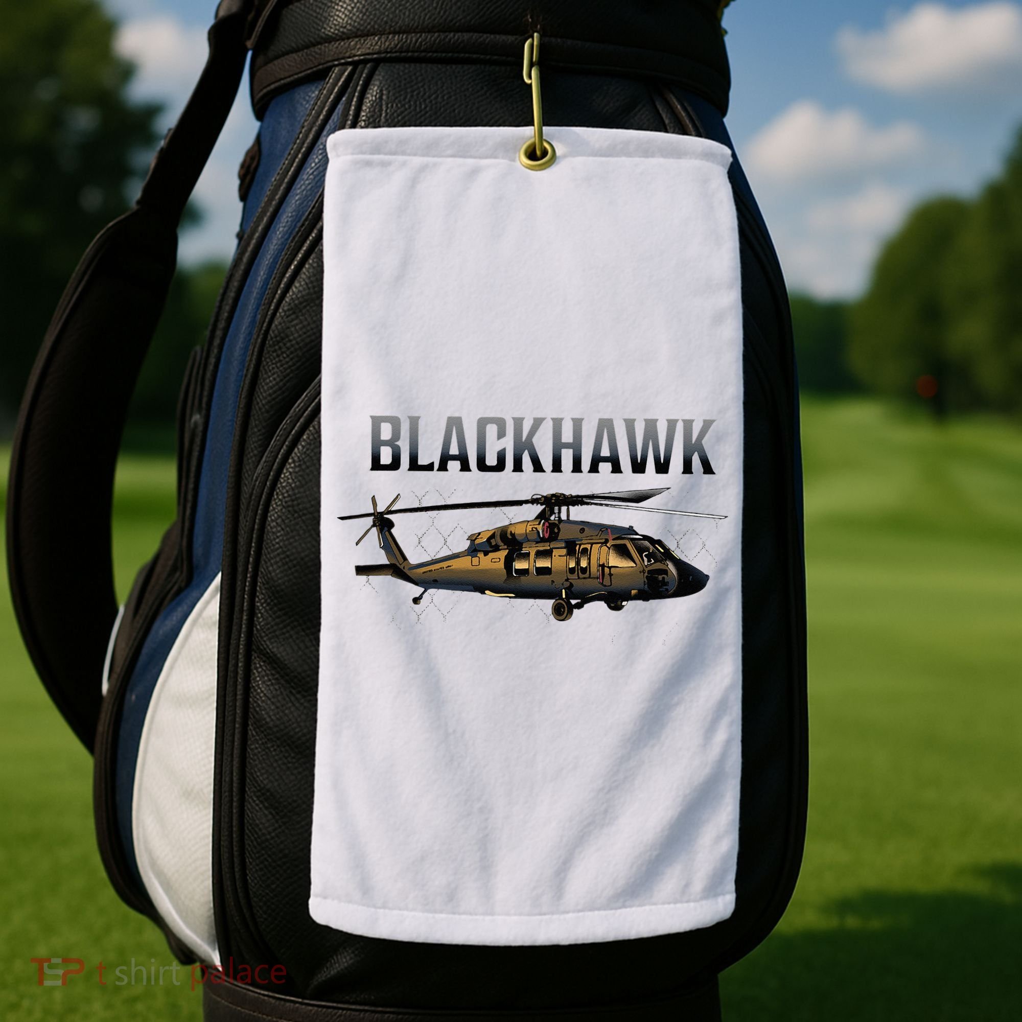 Blackhawk Military Helicopter Golf Towel