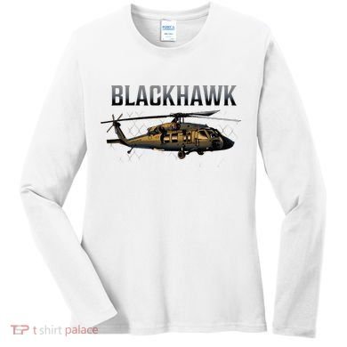 Blackhawk Military Helicopter Women's Long Sleeve Shirt