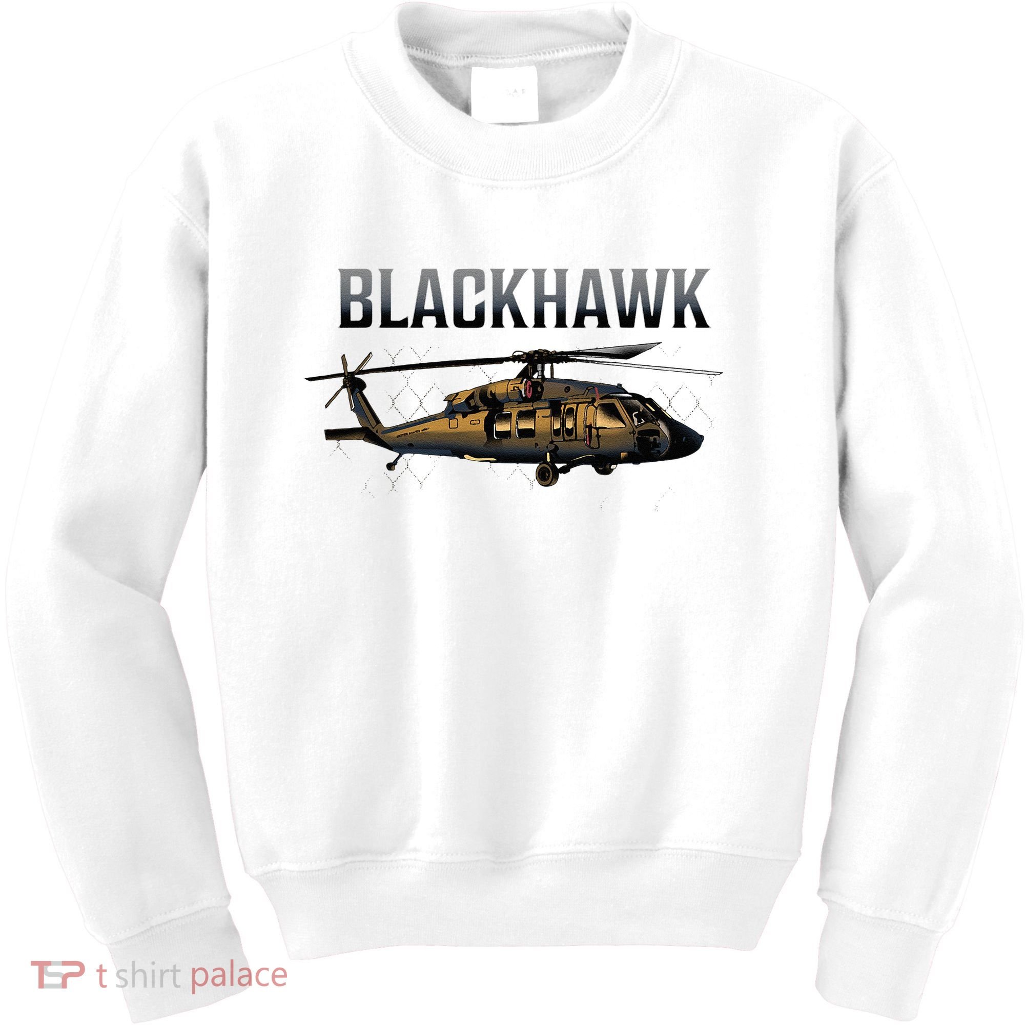 Blackhawk Military Helicopter Kids Sweatshirt
