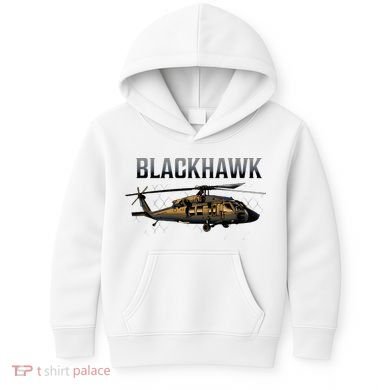 Blackhawk Military Helicopter Kids Hoodie
