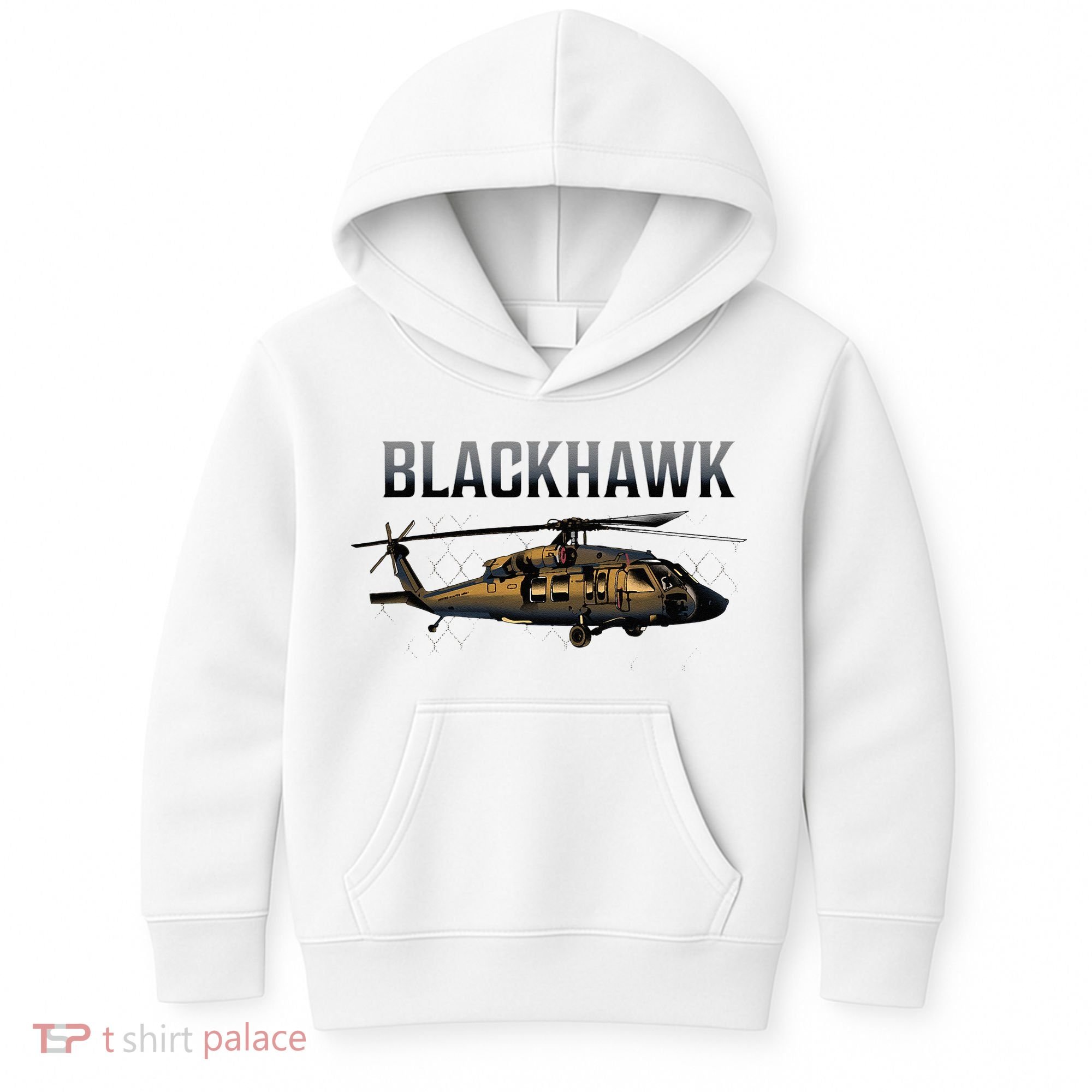 Blackhawk Military Helicopter Kids Hoodie
