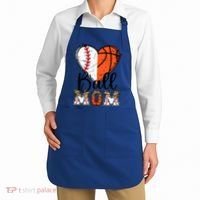 Ball Mom Heart Basketball Baseball Mom Gift Apron thumb 2
