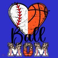 Ball Mom Heart Basketball Baseball Mom Gift Women's Tank Top thumb 5