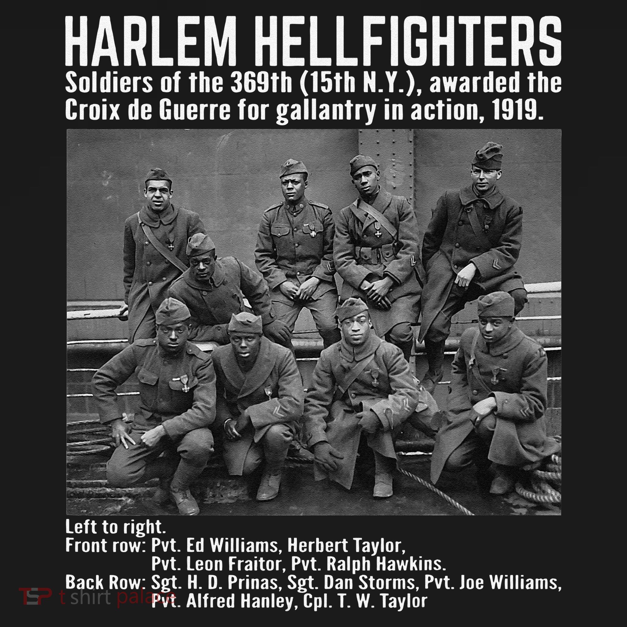 Black Military History USA Black History Harlem Hellfighters Women's Hoodie